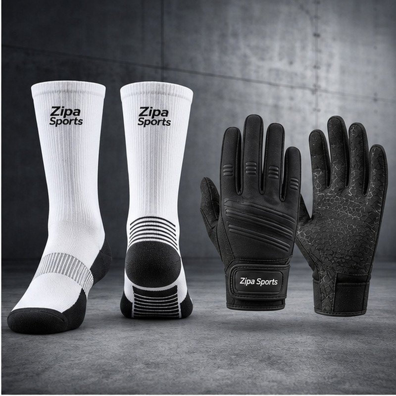 Custom crew training socks manufactured by ZipaSports