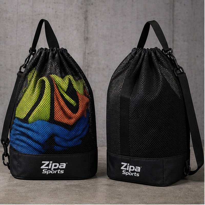 Custom training bib carry bag manufactured by ZipaSports