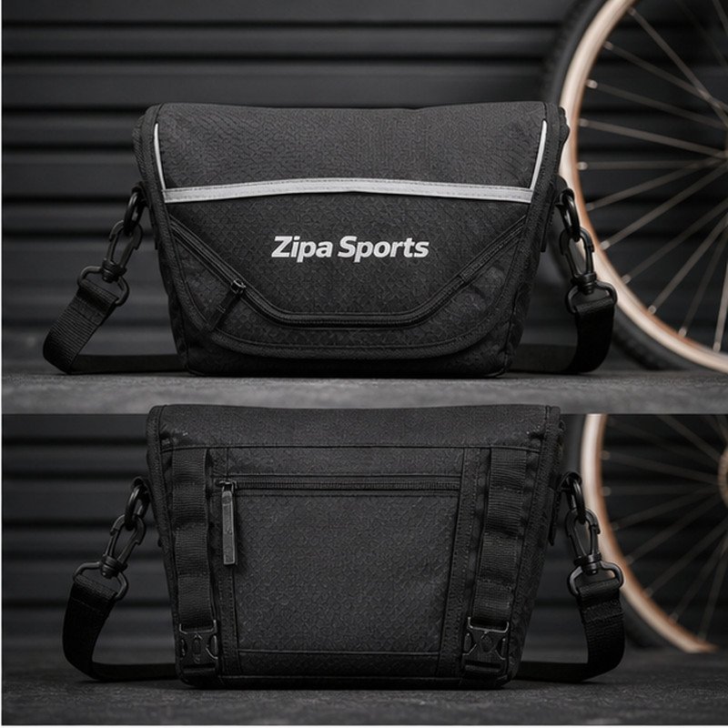 Custom cycling musette bag manufactured by ZipaSports
