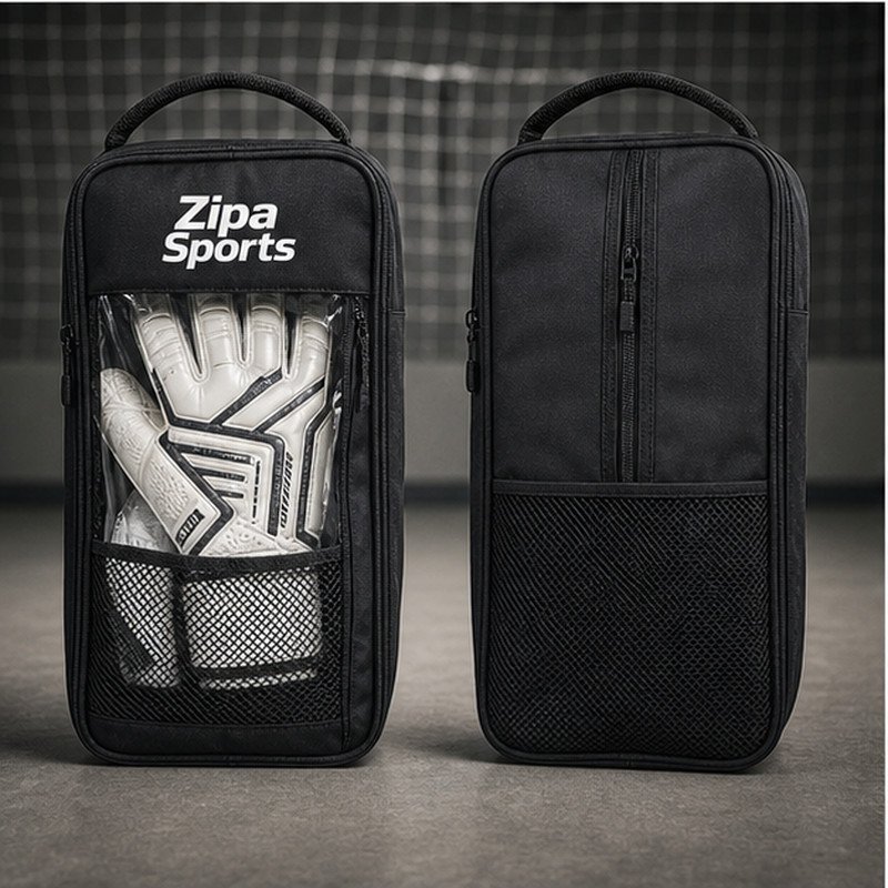 Custom goalkeeper glove bag manufactured by ZipaSports