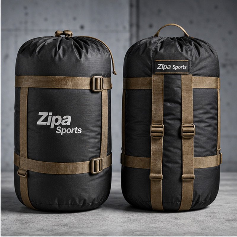 Custom compression packing sack manufactured by ZipaSports