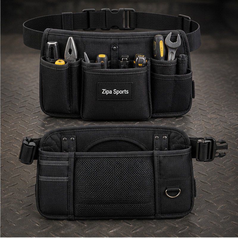 Custom tool belt pouch manufactured by ZipaSports