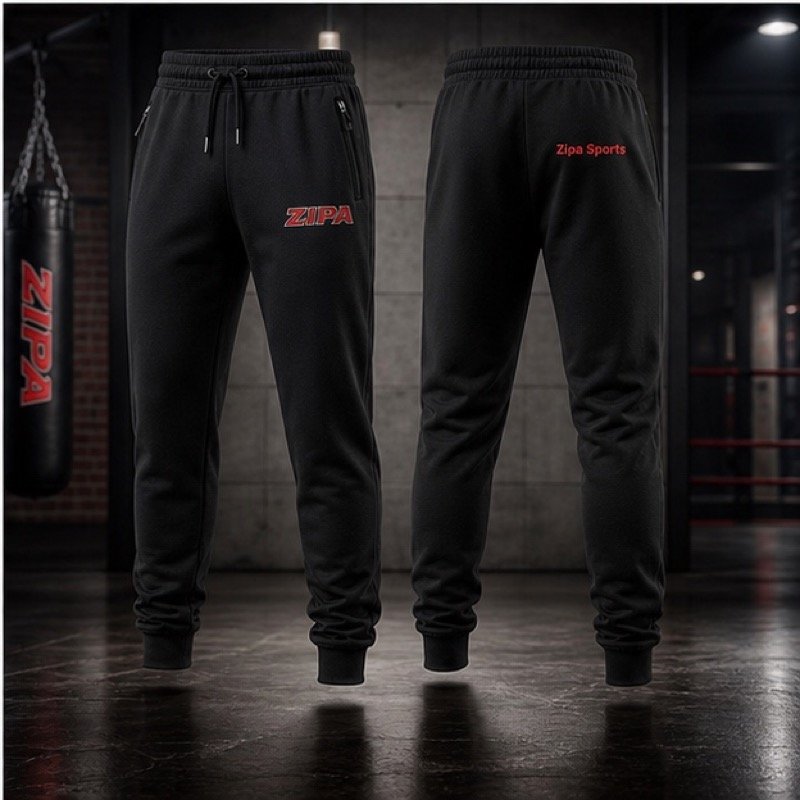 Custom boxing training joggers manufactured by ZipaSports