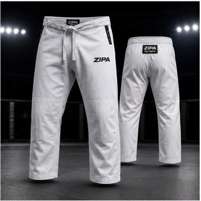 Custom judo gi trousers manufactured by ZipaSports
