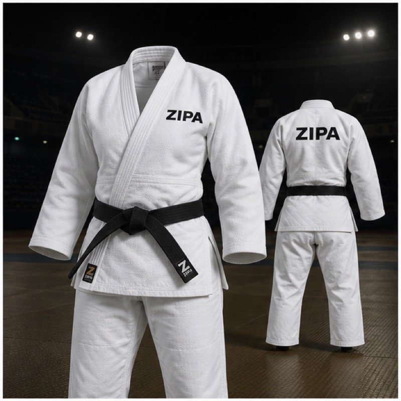 Custom women's judo gi manufactured by ZipaSports