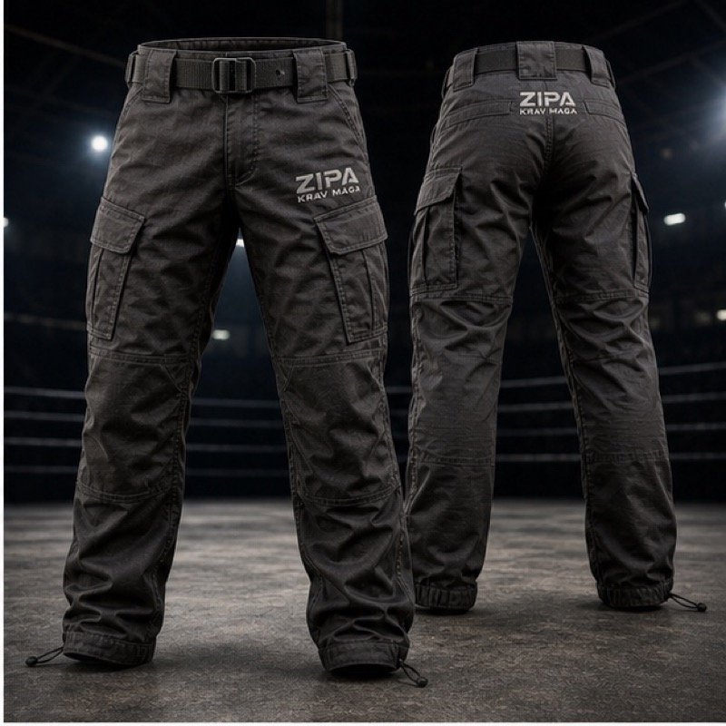 Custom krav maga ripstop combat trousers manufactured by ZipaSports
