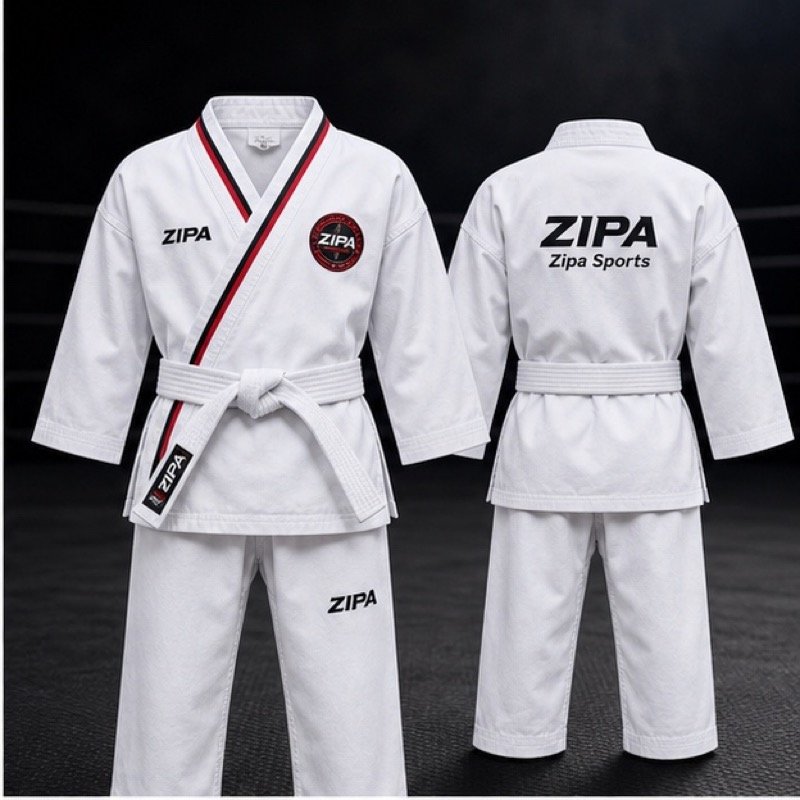 Custom junior kung fu uniform manufactured by ZipaSports