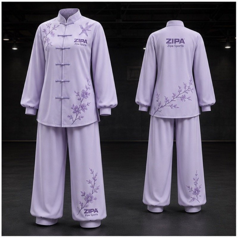 Custom women's tai chi uniform manufactured by ZipaSports