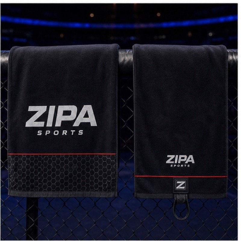 Custom MMA corner towels with sublimated team graphics by ZipaSports