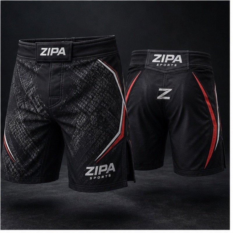 Custom no-gi grappling shorts manufactured by ZipaSports