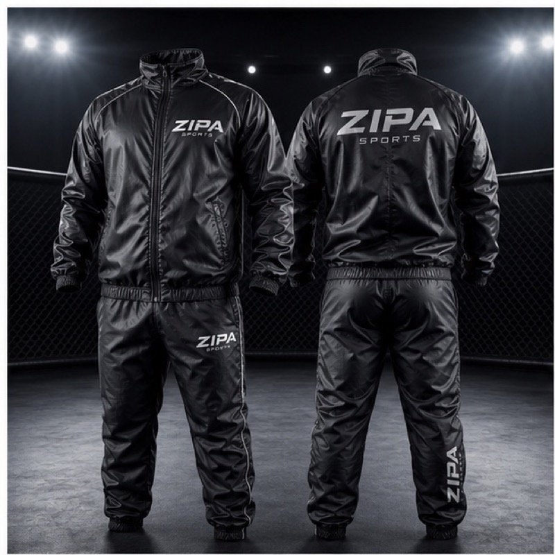 Custom MMA sauna suit manufactured by ZipaSports