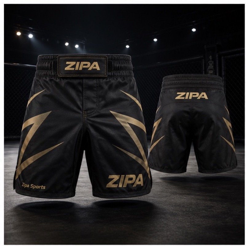 Custom sublimated vale tudo compression shorts manufactured by ZipaSports
