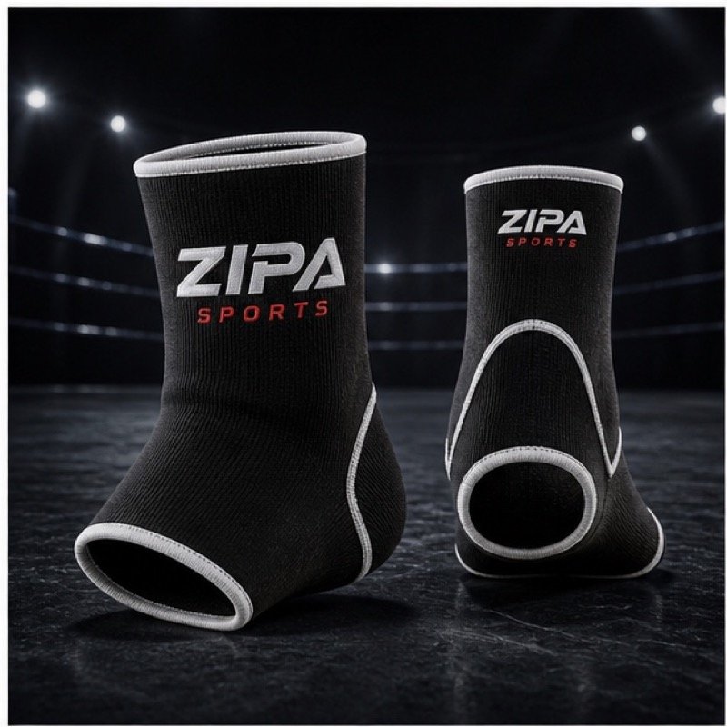 Custom Thai-style knitted ankle supports in camp colours by ZipaSports