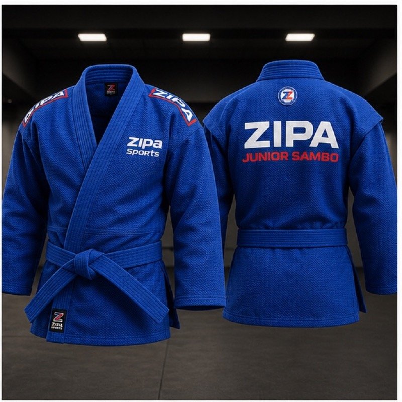 Custom junior sambo kurtka manufactured by ZipaSports
