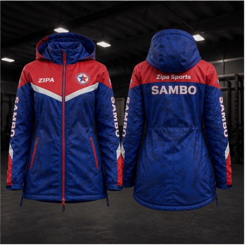 Custom women's sambo kurtka manufactured by ZipaSports