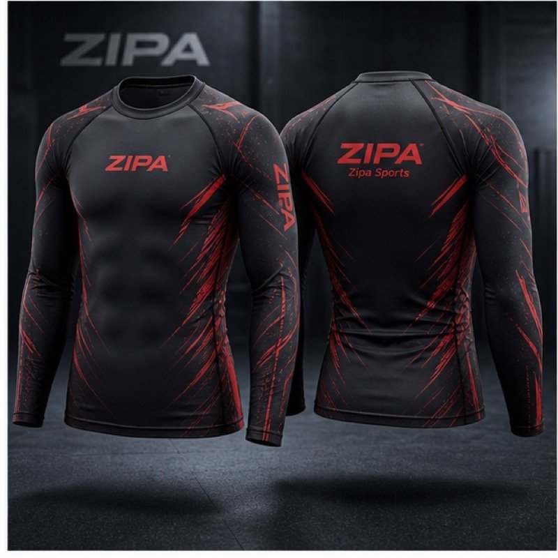Custom taekwondo compression base layer top manufactured by ZipaSports