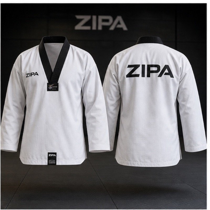 Custom taekwondo dobok jacket sold separately manufactured by ZipaSports