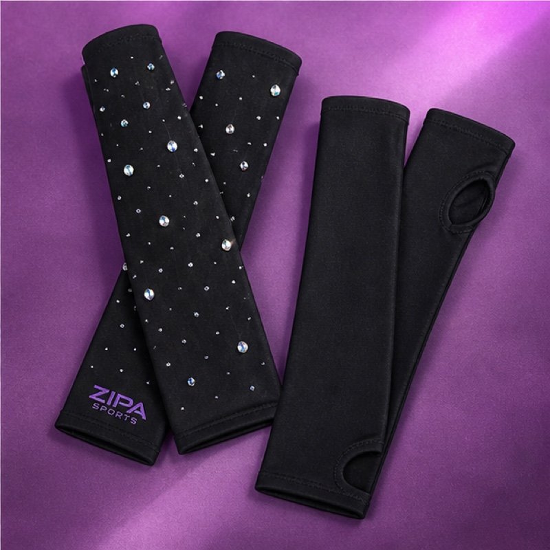 Custom stirrup arm warmers manufactured by ZipaSports