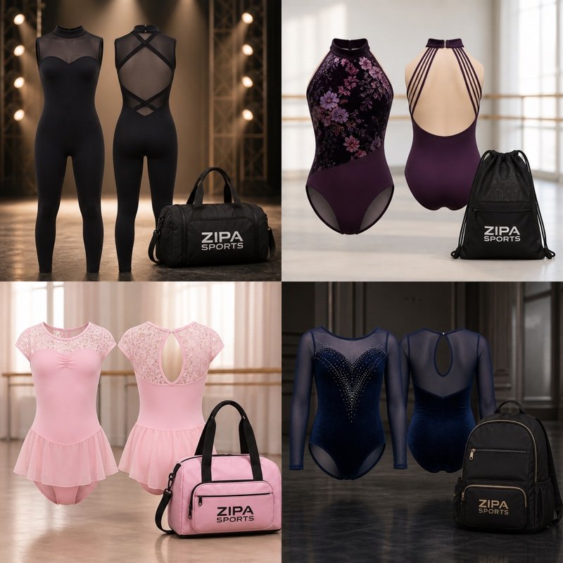 Custom kids ballet leotard manufactured by ZipaSports