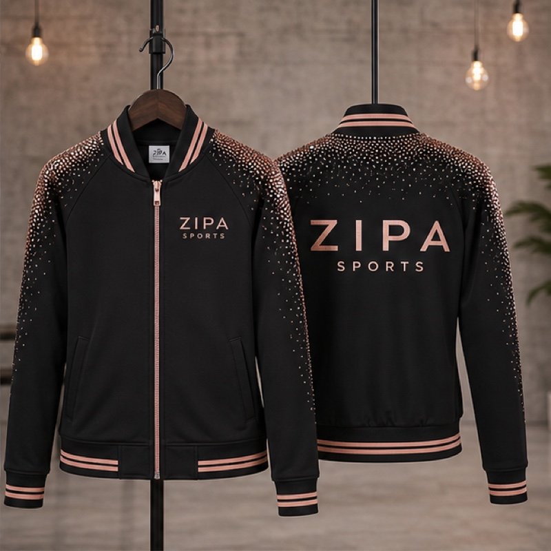 Custom dance bomber jackets manufactured by ZipaSports