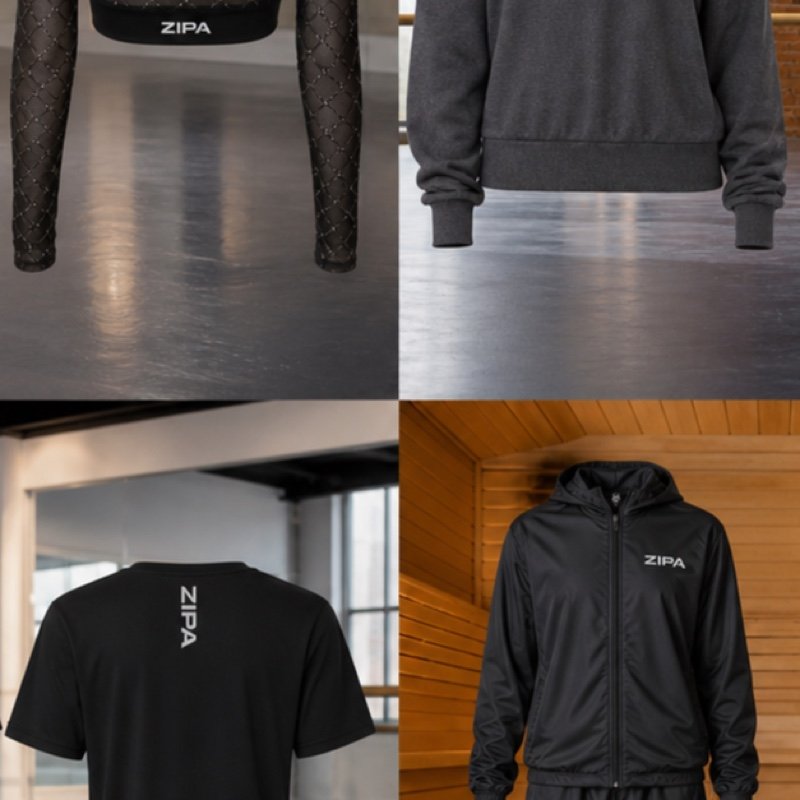 Custom mesh overlay dance tops manufactured by ZipaSports