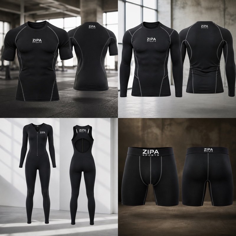 Custom long-sleeve yoga unitard manufactured by ZipaSports