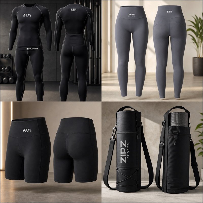 Custom yoga bike shorts manufactured by ZipaSports