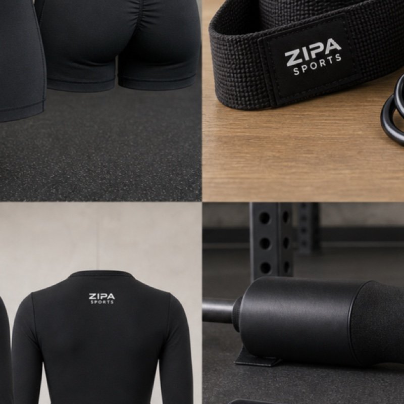 Custom high-rise yoga shorts in four-way stretch nylon-spandex manufactured by ZipaSports
