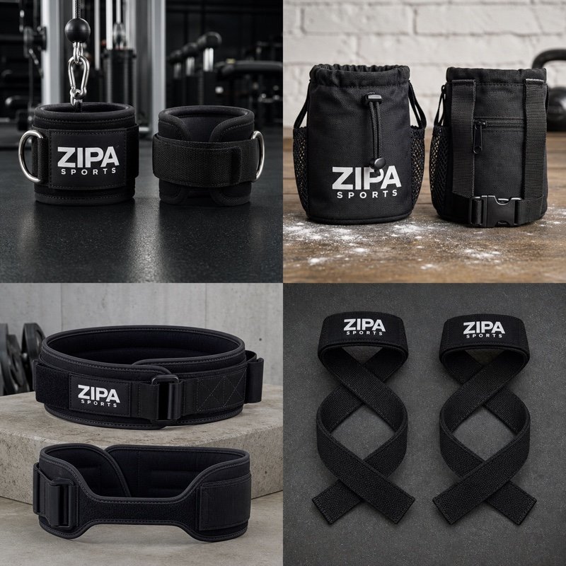 Custom weighted dip belt manufactured by ZipaSports