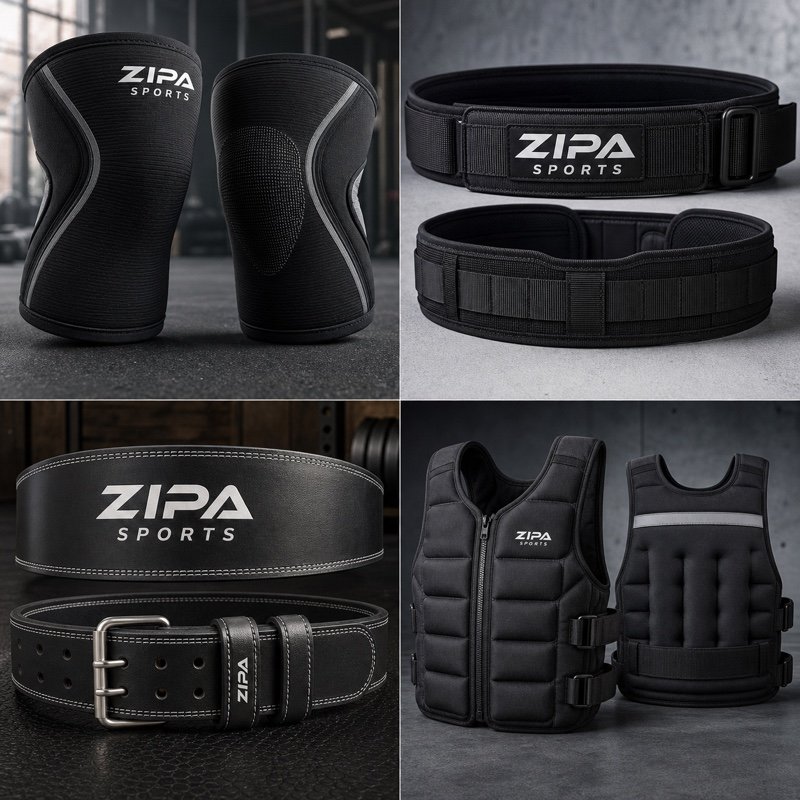 Custom 10 mm powerlifting belt manufactured by ZipaSports