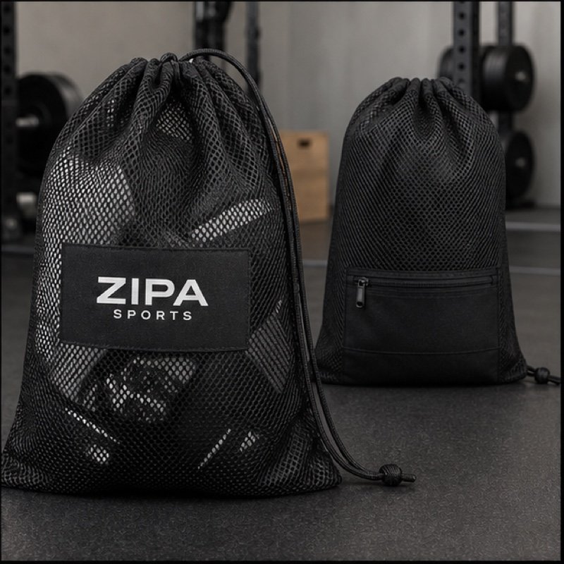 Custom mesh equipment bag manufactured by ZipaSports