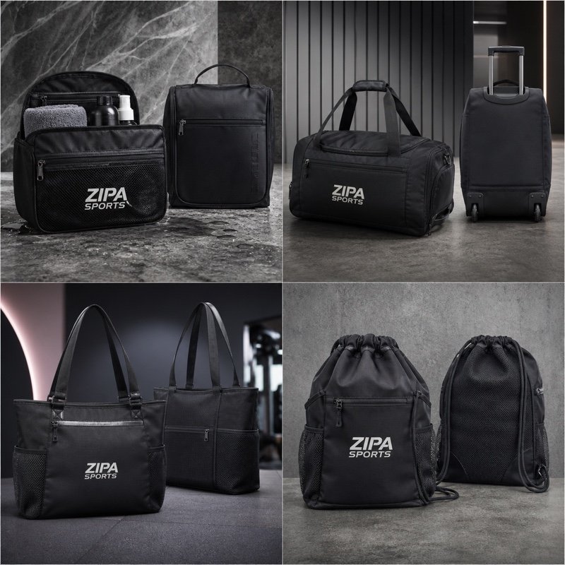 Custom women's gym tote bag manufactured by ZipaSports