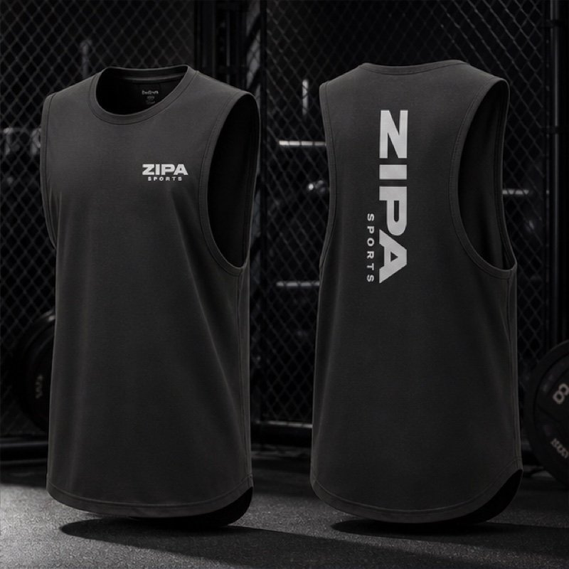 Custom drop-arm muscle tank manufactured by ZipaSports
