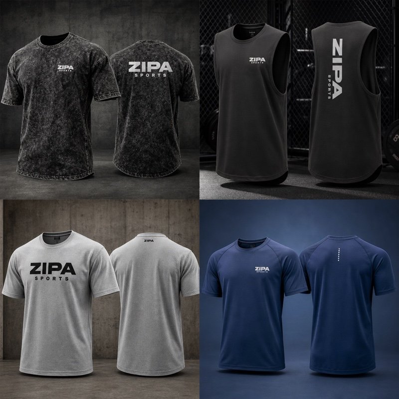 Custom heavyweight cotton gym t-shirt manufactured by ZipaSports
