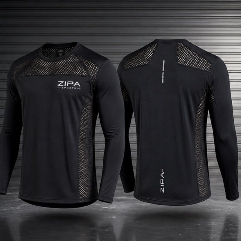 Custom mesh panel gym training top manufactured by ZipaSports
