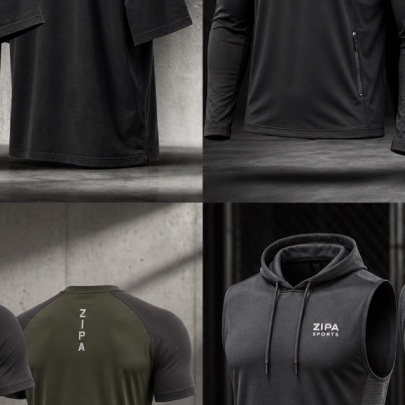 Custom oversized gym t-shirt with dropped shoulders manufactured by ZipaSports