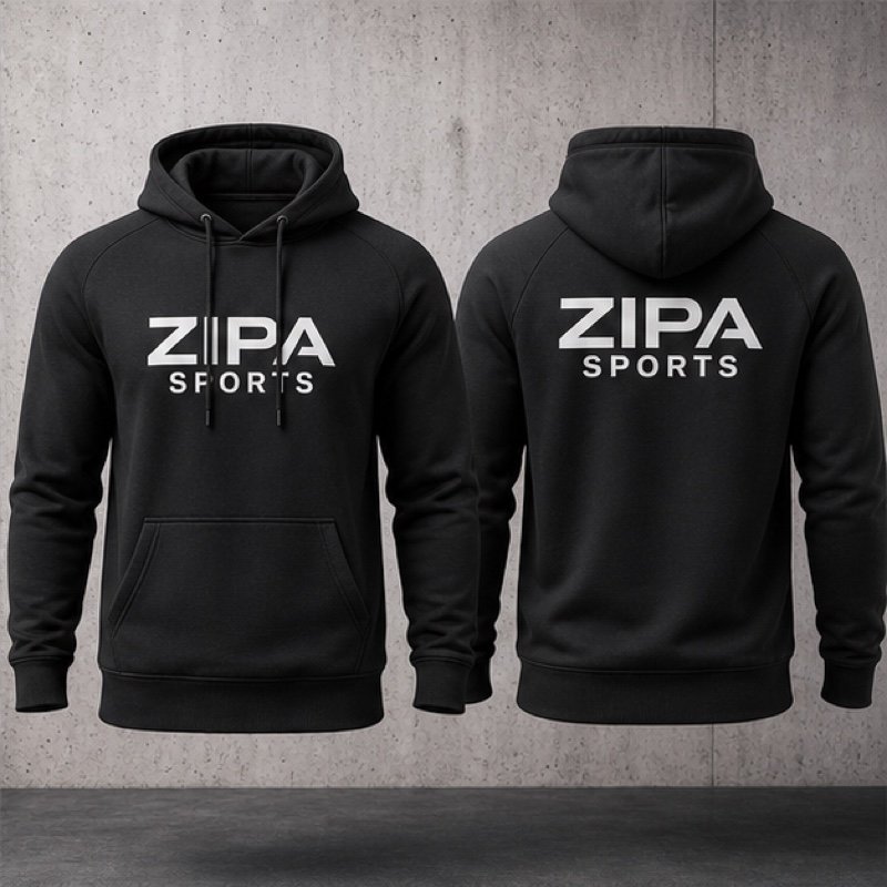 Custom heavyweight fleece gym hoodie manufactured by ZipaSports