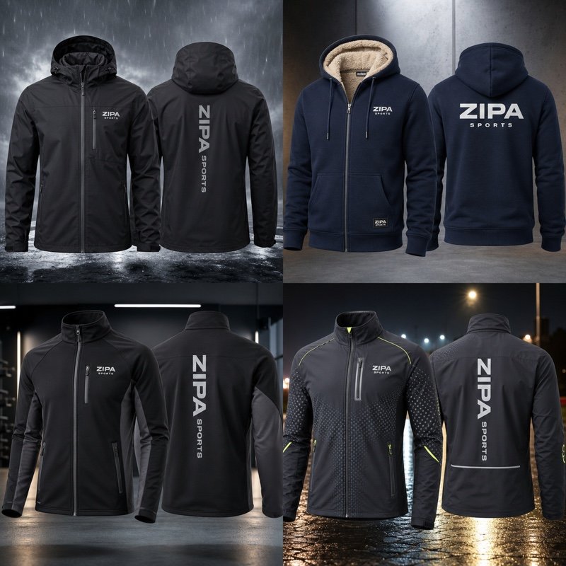 Custom soft-shell gym training jacket manufactured by ZipaSports