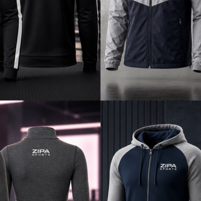 Custom retro track jacket in polyester tricot with contrast piping manufactured by ZipaSports