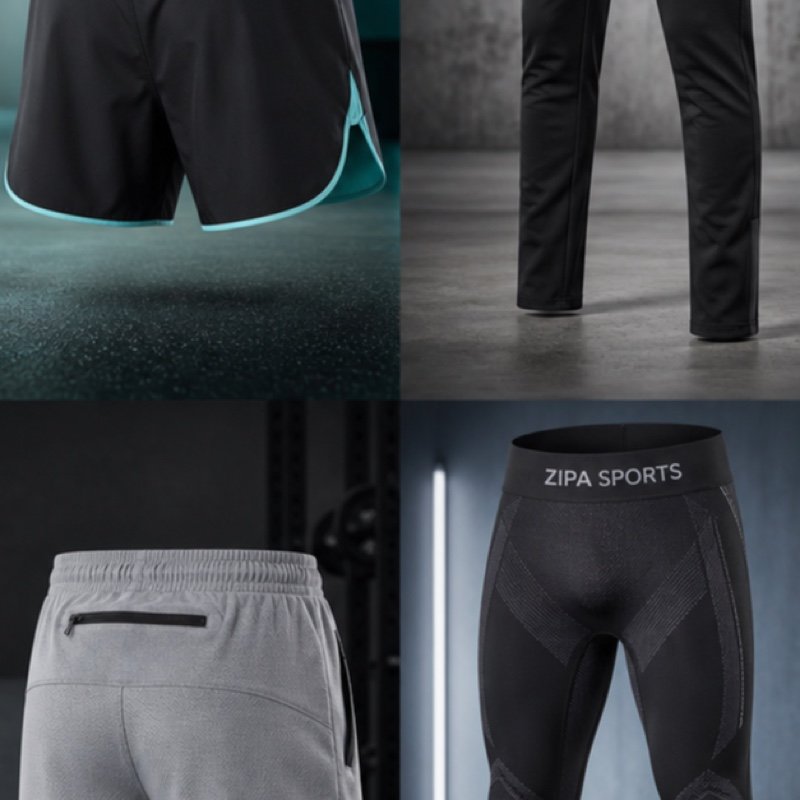Custom split-hem running shorts manufactured by ZipaSports
