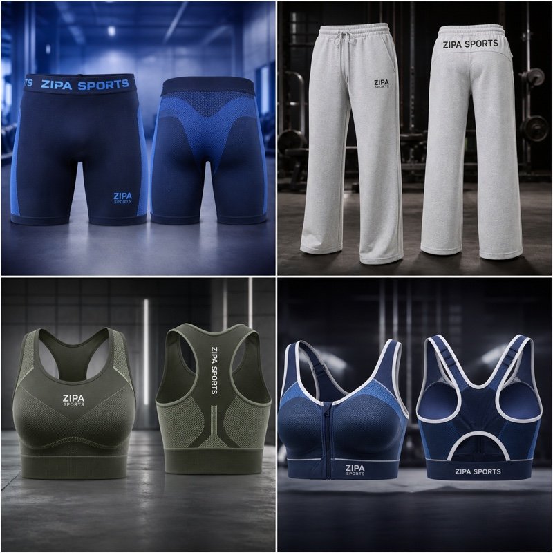 Custom compression bra top manufactured by ZipaSports