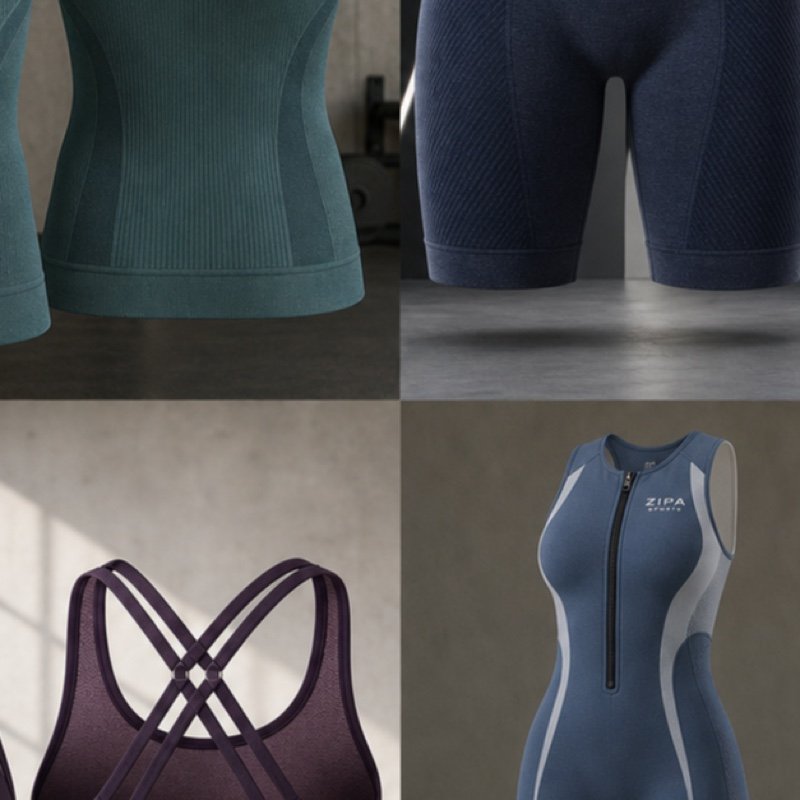 Custom seamless ribbed gym vest manufactured by ZipaSports