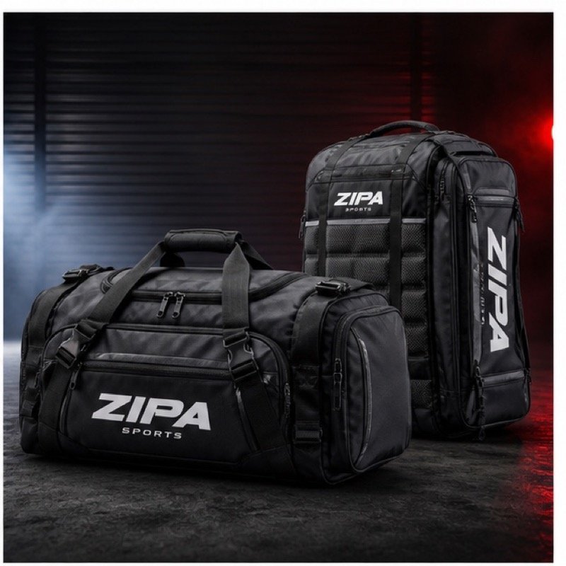 Custom roll-top enduro gear duffle with wet and dry compartments manufactured by ZipaSports