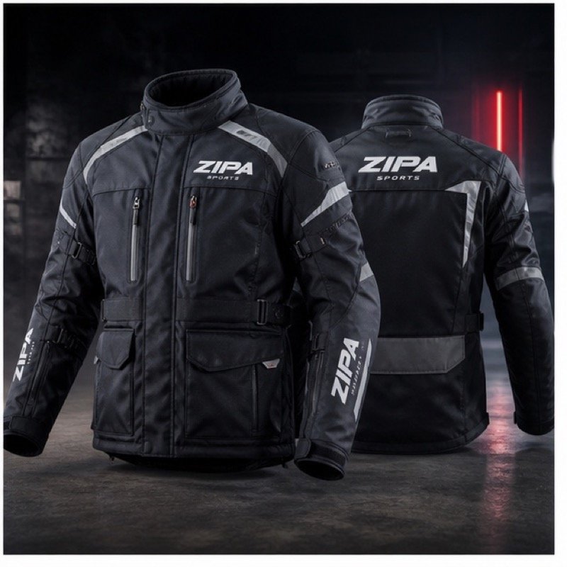 Custom windproof enduro jacket with zip-off sleeves manufactured by ZipaSports