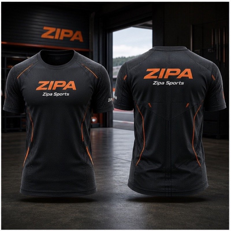 Custom enduro support crew t-shirt manufactured by ZipaSports