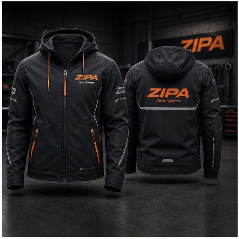 Custom enduro team hoodie manufactured by ZipaSports
