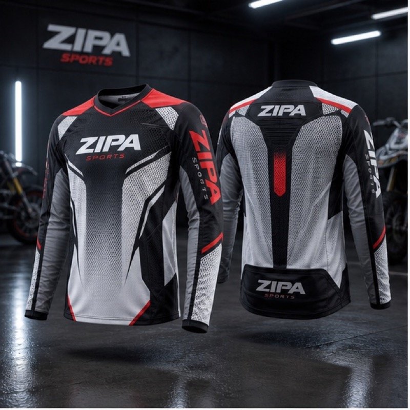 Custom vented enduro riding jersey manufactured by ZipaSports