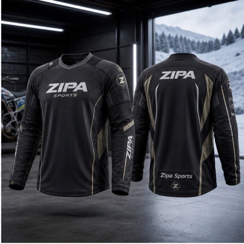 Custom winter thermal enduro jersey manufactured by ZipaSports