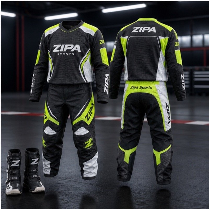 Custom youth enduro jersey and pant kit manufactured by ZipaSports