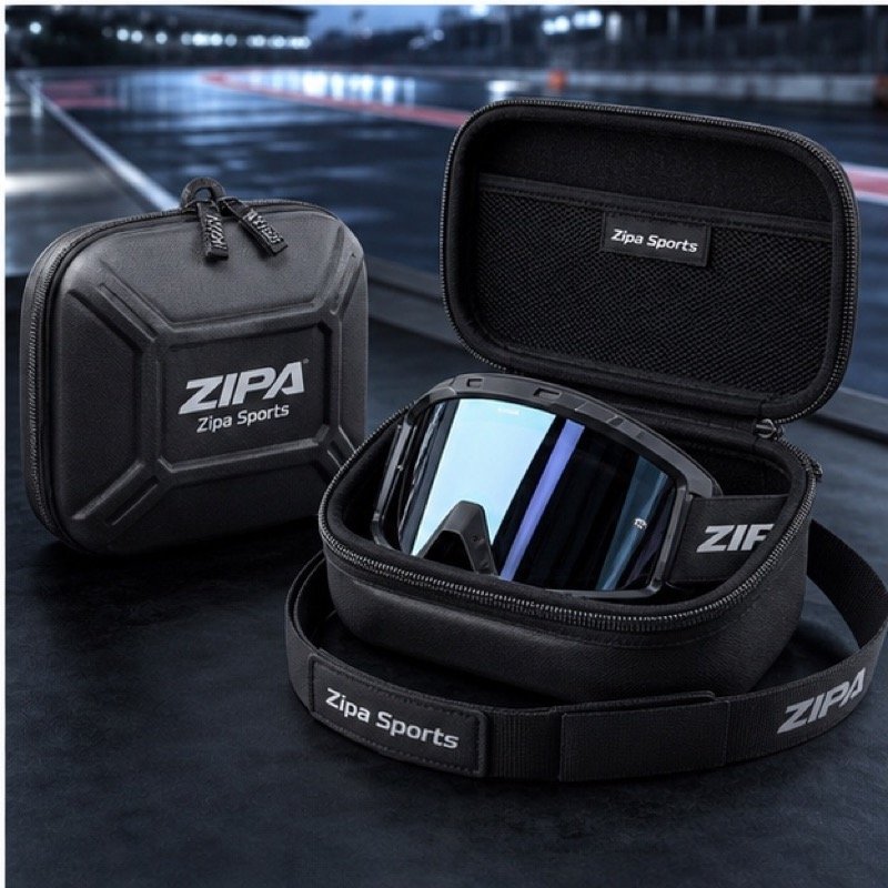 Custom motocross goggle case manufactured by ZipaSports